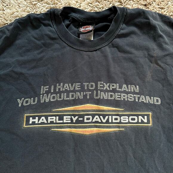 2002 Vintage Harley Davidson Myrtle Beach South Carolina Tee Faded USA Men’s XL - Picture 7 of 11